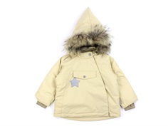 Mini A Ture semolina sand winter jacket Wang Fur